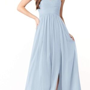 Azazie Light Blue Bridesmaid Dress